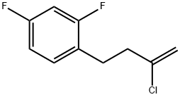 2-CHLORO-4-(2,4-DIFLUOROPHENYL)-1-BUTENE Struktur