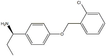 (1R)-1-(4-[(2-CHLOROPHENYL)METHOXY]PHENYL)PROPYLAMINE Struktur