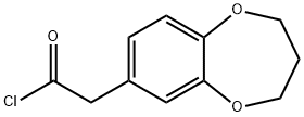 (3,4-DIHYDRO-2H-BENZO[B][1,4]DIOXEPIN-7-YL)-ACETYL CHLORIDE Struktur