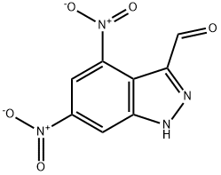 4,6-DINITRO-3-(1H)INDAZOLE CARBOXALDEHYDE Structure