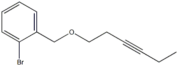 2-BROMOBENZYL-(3-HEXYNYL)ETHER Struktur