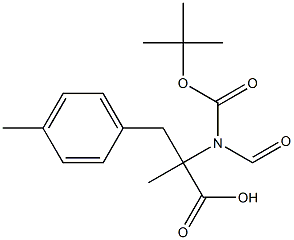 2-N-BOC-2-METHYLAMINOMETHYL-3-P-TOLYL-PROPIONIC ACID Struktur