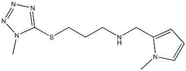 N-((1-METHYL-1H-PYRROL-2-YL)METHYL)-3-((1-METHYL-1H-TETRAZOL-5-YL)THIO)PROPAN-1-AMINE Struktur