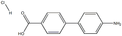 4'-AMINO-BIPHENYL-4-CARBOXYLIC ACID HYDROCHLORIDE Struktur