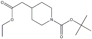 TERT-BUTYL 4-((ETHOXYCARBONYL)METHYL)PIPERIDINE-1-CARBOXYLATE Struktur