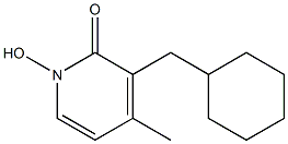 6-CYCLOHEXYLMETHYL-1-HYDROXY-4-METHYL-2-(1H)-PYRIDONE Struktur