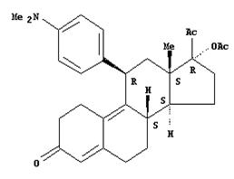 醋酸優(yōu)力司特；醋酸烏利司他；(11β)-17α-(乙酰氧基)-11-[4-(二甲基氨基)苯基]-19-去甲孕甾-4,9-二烯-3,20-二酮;CDB2914;
