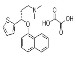 S-（+）-N，N-二甲基-3  - （1  - 萘氧基）-3  - （2  - 噻吩基）-1  - 丙胺草酸鹽