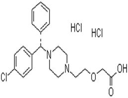 鹽酸左旋西替利嗪; [2-(4-(對氯苯基芐基)-1-哌嗪基)乙氧基]醋酸二鹽酸鹽