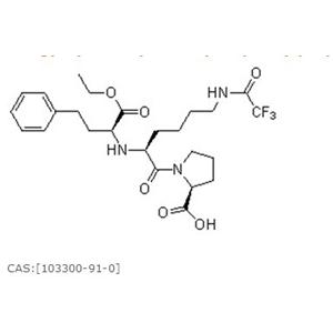 N2-[(1S)-乙氧羰基-3-苯丙基]-N6-三氟乙?；?L-賴氨酸-L-脯氨酸——賴諾普利中間體