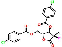 ((2R,3r,4r)-3-((4-氯苯甲?；?氧基)-4-氟-4-甲基-5-氧代四氫呋喃-2-基)甲基4-氯苯甲酸