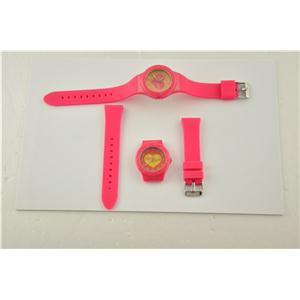 Interchangable Plastic Watch with Rubber Band