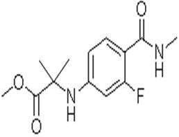 N-[3-氟-4-[(甲基氨基)羰基]苯基]-2-甲基丙氨酸甲酯