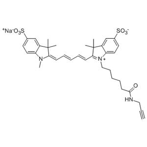 Sulfo-Cyanine5 alkyne，Sulfo-Cy5 alkyne