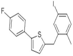 2-(4-氟苯基)-5-[(5-碘-2-甲基苯基)甲基]噻吩