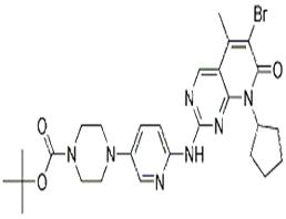 4-[6-[(6-溴-8-環(huán)戊基-7,8-二氫-5-甲基-7-氧代吡啶并[2,3-d]嘧啶-2-基)氨基]-3-吡啶基]-1-哌嗪羧酸叔丁