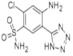 5-(2-氨基-4-氯-5-苯磺酰胺)-1H-四唑