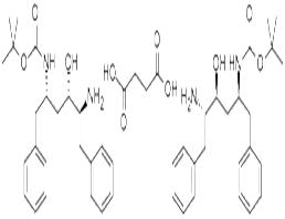 (2S,3S,5S)-5-叔丁氧基甲酰氨基-2-氨基-3-羥基-1,6-二苯基己烷琥珀酸鹽