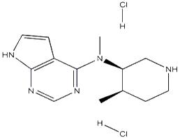 N-甲基-N-((3R,4R)-4-甲基哌啶-3-基)-7H-吡咯并[2,3-D]嘧啶-4-胺鹽酸鹽