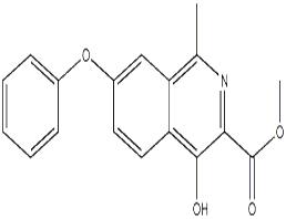 4-羥基-1-甲基-7-苯氧基-3-異喹啉羧酸甲酯