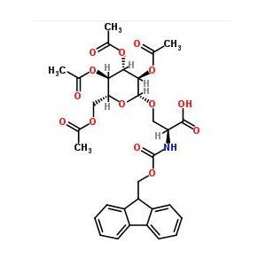 葡萄糖絲氨酸,N-[芴甲氧羰基]-O-(2,3,4,6-四-O-乙?；?BETA-D-吡喃葡萄糖基)-L-絲氨酸;