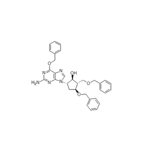 (1S,2S,3S,5S)-5-(2-氨基-6-芐氧基-9H-嘌呤-9-基)-3-芐氧基-2-芐氧基甲基環(huán)戊醇