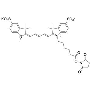 Sulfo-Cyanine5 NHS ester，Sulfo-Cy5 NHS ester