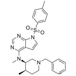 N-((3R,4R)-1-芐基-4-甲基哌啶-3-基)-N-甲基-7-對甲苯磺?；?7H-吡咯并[2,3-d]嘧啶-4-胺