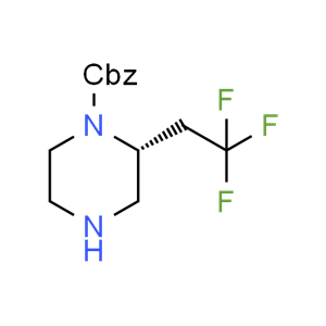 benzyl (R)-2-(2,2,2-trifluoroethyl)piperazine-1-carboxylate