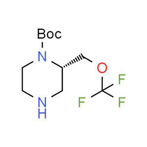 tert-butyl (S)-2-((trifluoromethoxy)methyl)piperazine-1-carboxylate