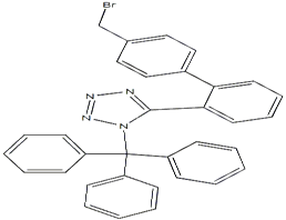 N-(三苯基甲基)-5-(4'-溴甲基聯(lián)苯-2-基)四氮唑