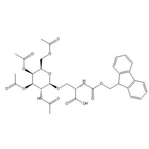 N-[芴甲氧羰基]-O-[3,4,6-三-O-乙?；?2-(乙酰氨基)-2-脫氧-BETA-D-吡喃半乳糖基]-L-絲氨酸