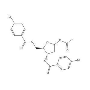 1-氧-乙酰基-2-脫氧-3,5-二對氯苯甲?；?D-核糖