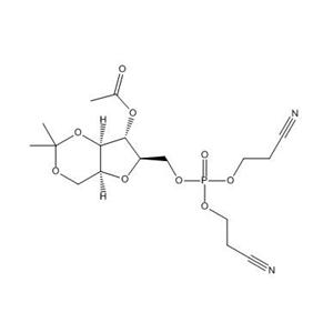 4-O-乙?；?2,5-脫水-1,3-O-異丙亞基-6-[二(2-氰基乙基)磷酰]-D-山梨糖醇