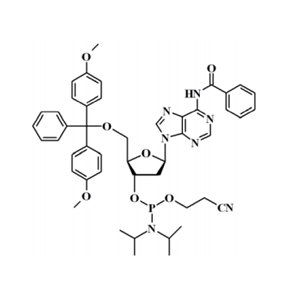 5'-O-(4,4'-二甲氧基三苯基)-N6-苯甲?；?2'-脫氧腺苷-3'-(2-氰乙基-N,N-二異丙基)亞磷酰胺
