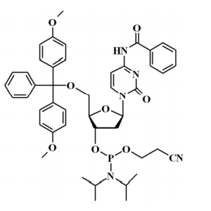 5'-O-(4,4'-二甲氧基三苯基)-N4-苯甲?；?2'-脫氧胞苷-3'-(2-氰乙基-N,N-二異丙基)亞磷酰胺