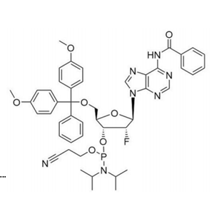 N-苯甲?；?5'-O-[二(4-甲氧基苯基)苯基甲基]-2'-脫氧-2'-氟腺苷 3'-[2-氰基乙基 N,N-二異丙基氨基亞磷酸酯]