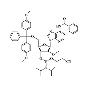N-苯甲?；?5'-O-(4,4-二甲氧基三苯甲基)-2'-O-甲基腺苷-3'-(2-氰基乙基-N,N-二異丙基)亞磷酰胺