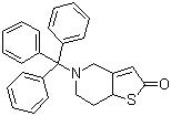 CAS 登錄號(hào)：109904-26-9, 5,6,7,7a-四氫-5-(三苯甲基)噻吩并[3,2-c]吡啶酮