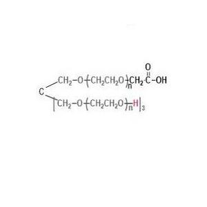 四臂聚乙二醇，三臂羥基一臂羧酸,(HO)3-4-arm-PEG-COOH