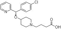 CAS # 125602-71-3 (190786-43-7), Bepotastine, 4-[4-[(4-Chlorophenyl)pyridin-2-ylmethoxy]piperidin-1-yl]butanoic acid