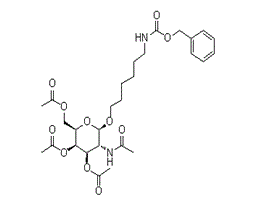 N-[6-[[3,4,6-三-O-乙?；?2-(乙酰氨基)-2-脫氧-beta-D-吡喃半乳糖基]氧基]己基]氨基甲酸芐酯