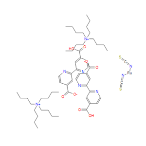 雙(四丁基銨)二氫雙(異硫氰酸)雙(2,2'-二吡啶基-4,4'-二甲酸)釕(II)
