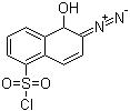 CAS # 3770-97-6, 2-Diazo-1-naphthol-5-sulfonyl chloride, 2-Diazo-1,2-dihydro-1-oxonaphthalene-5-sulfonyl chloride