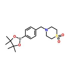 4-((1,1-二氧代硫代嗎啡林)甲基苯硼酸頻哪醇酯