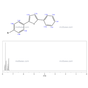 2-(4-溴-苯基）-5-苯基噻吩