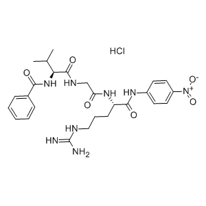 N-苯甲酰-L-纈氨酰甘氨酰-L-精氨酸對硝基苯胺鹽酸鹽