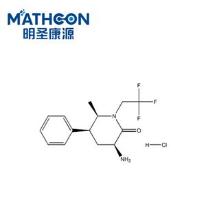 (3S,5S,6R)-3-amino-6-methyl-5-phenyl-1-(2,2,2-trifluoroethyl)piperidin-2-one hydrochloride