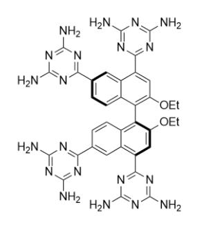 HOF:HOF-2氫鍵有機(jī)骨架結(jié)構(gòu)式-齊岳生物