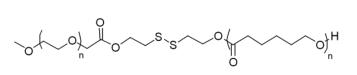 mPEG-SS-PCL 甲氧基聚乙二醇-雙硫鍵-聚己內(nèi)酯;甲氧基聚乙二醇-SS-聚己內(nèi)酯
